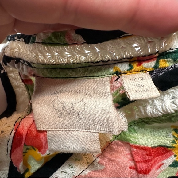 Vanessa Virginia Anthropologie Floral Blouse - Picture 4 of 4